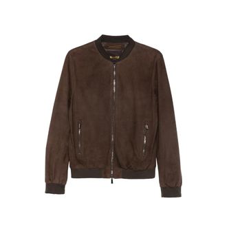 Moorer Suede Bomber Jacket
