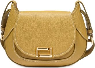 Lancel Paulette Saddle crossbody bag - women - Goat Skin/Cotton - OS - Yellow
