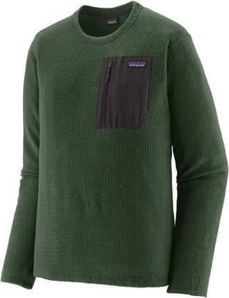 Patagonia R1 Air Crew Fleecepullover f&uuml;r Herren | gr&uuml;n