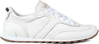 Brunello Cucinelli Grained Soft Leather Runners With Shiny Loops Shoes