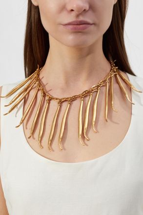Jacquemus Brass Necklace, Womens, Gold