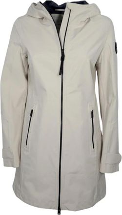 Woolrich Light Oak Waterdichte Zomerparka - Heren - Parka Jassen - Grijs - M - Polyester - Jassen