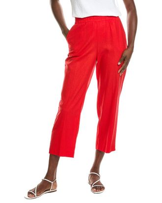 Jones New York Pull-On Linen-Blend Crop Pant
