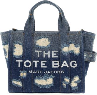 Marc Jacobs The Rip And Repair Denim Small Tote Tote Blu-Donna