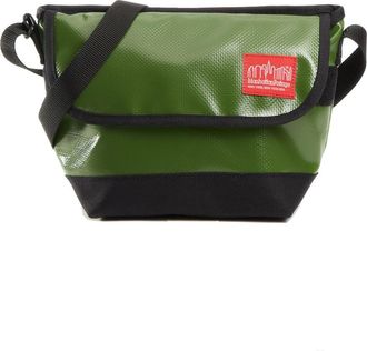 Manhattan Portage Vinyl Crossbody Bag Ver 2 in Olive at Nordstrom
