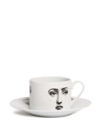 Fornasetti face print tea cup - Nero