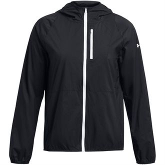 Under Armour Womens Launch Lightweight Jacket Running in Black - Size 14 UK