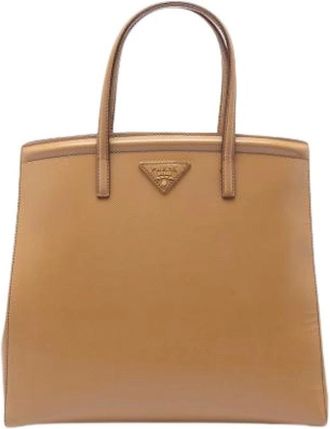 Prada Pre-owned Parabole Satchel - Dames - Vintage Shopper - Bruin - ONE Size - Leer - Vintage