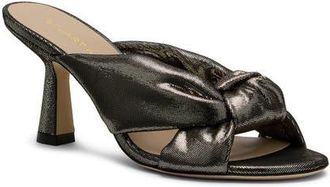 Stuart Weitzman Soplaya Slide 75 Sandal in Platino Silver at Nordstrom, Size 5.5