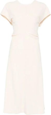 Patrizia Pepe Fluid Midi Dress In Twill