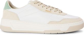 HUGO BOSS Womens Tenn Ltnu 10240265 0 Low Top Trainers in Open White - Size UK 3