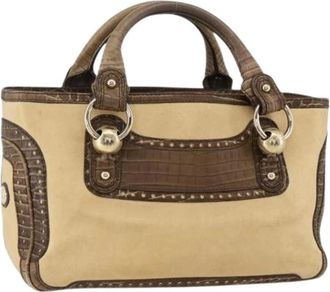 Celine Pre-owned Handbags, female, Beige, Size: ONE SIZE Pre-owned Vintage Hand Bag