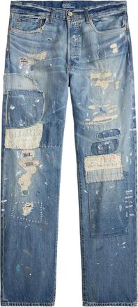 Polo Ralph Lauren Jeans met patchwork - Blauw