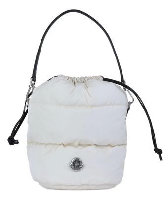 Moncler Caradoc quilted bucket bag - White