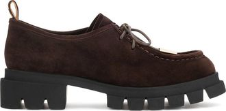 Kazar Laced Suede Shoe - Dames - Veterschoenen - Bruin - 40 EU - Leer - Schoenen