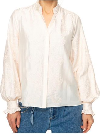 Ivi Seaside Collection 1554 Romantische Blouse - Dames - Blouses - Wit - XL - Overhemden