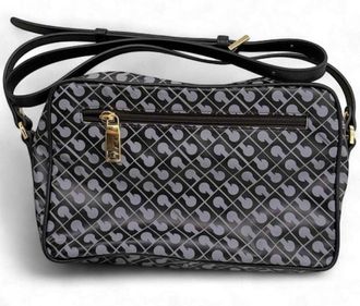 Gherardini Dark/Light Geometric Pattern Leather Camera Bag