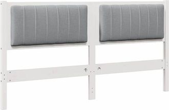 vidaXL Cabecero Tapizado Con Cabecera 160 Cm Madera De Pino Macizo Vidaxl
