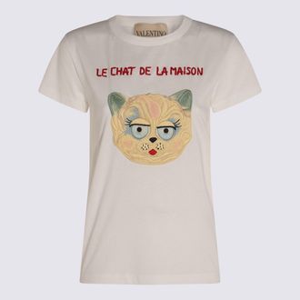 Valentino Garavani White Cotton T-Shirt