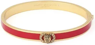 Kurt Geiger Chelsea Enamel Hinged Bangle in Red at Nordstrom