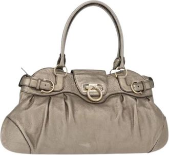 Ferragamo Pre-owned Handbags, female, Yellow, Size: ONE SIZE Pre-owned Handbag