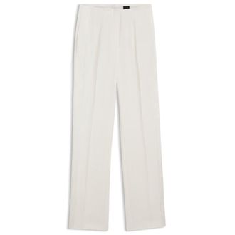 BOSS Straight-fit pants in matte fabric