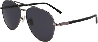 Ferragamo Grey Pilot Mens Sunglasses SF316S 027 61