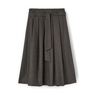 Motivi Dames, Rokken, Grijs, Maat: L Leer