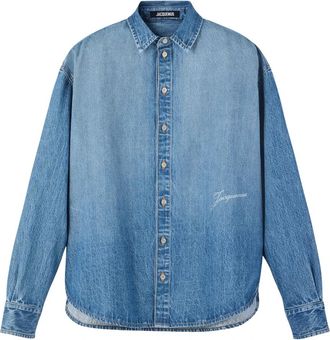 Jacquemus Simon de-N&icirc;mes Denim Overhemd - Heren - Spijkeroverhemden - Blauw - L - Denim - Overhemden