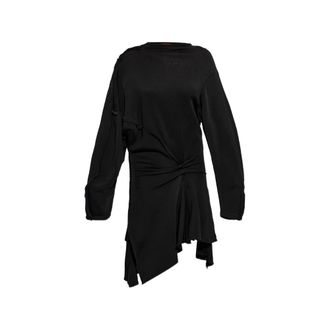 Diesel Frayed-edge Knotted Dress