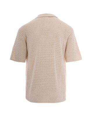 Represent Mens Shirt Pico Ecru Cotton