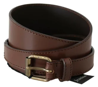 Plein Sud Genuine Leather Rustic Metal Buckle Womens Belt