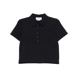 Thom Browne Cotton Short-sleeve Polo Top