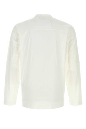 Herno Mens White Cotton T-Shirt Bianco Exterior Exterior: T-shirts And Polos