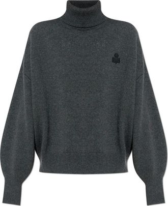 Isabel Marant Turtleneck Nasha - Dames - Coltruien - Grijs - M - Katoen - Truien & Vesten