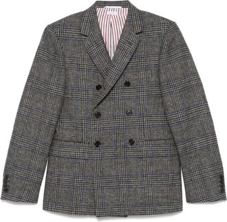 Thom Browne Blazer in pied-de-poule - Grigio