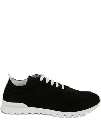 Kiton leather sneakers - men - Rubber/Cotton/Leather - 7 - 03 BLACK