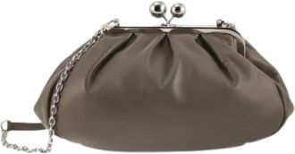 Max Mara Cubico Clutch - Dames - Clutches - Grijs - ONE Size - Tassen