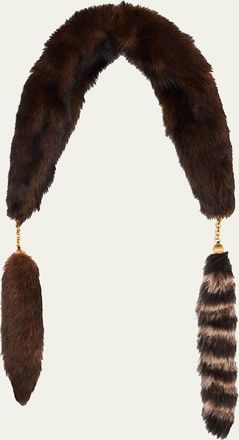 Chlo&eacute; The Treasure Tails Shearling Scarf