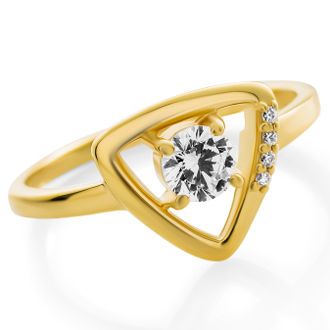 Orphelia Santorini Dames 925 Sterling Zilveren Ring - Goud ZR-7570/G