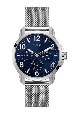 Guess W1040G1 Mens Voyage Watch - Silver - One Size