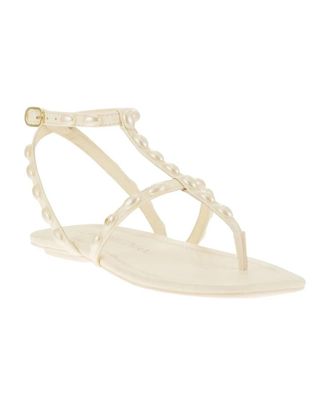 Stuart Weitzman Pearlita SH529-PY1 Sandals Womens Ivory Ankle Strap RHS8324