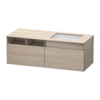 Duravit Duravit Durastyle, Mueble Bajo Pared 6885, 2 Cajones, Lavabo A La Derecha, Para Lavabo Empotrado Desde Abajo, 1400mm, Color (frente/cuerpo): Decoraci&oacute;