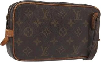 Louis Vuitton Pre-owned Canvas Cross Body Bag - Dames - Vintage Schoudertas - Bruin - ONE Size - Vintage