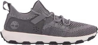 Timberland Heren Winsor Trail Leather Waterdichte Trainers (Grijs)