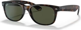 Ray-Ban New Wayfarer Classic - unisex - Zonnebrillen - Bruin - 55 MM - Nylon - Accessoires