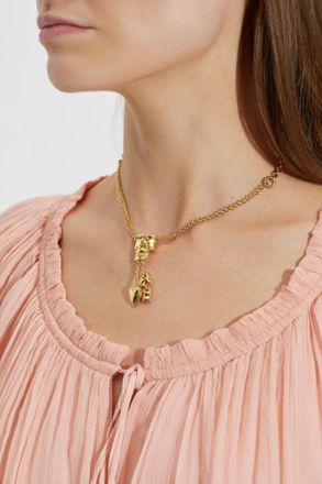 Chlo&eacute; Paddingto Mini Necklace, Womens, Gold