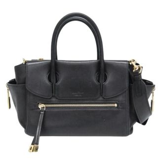 Ferragamo Pre-owned Gf-21 G840 Handtas - Dames - Pre-owned - Zwart - Maat: ONE Size Leer