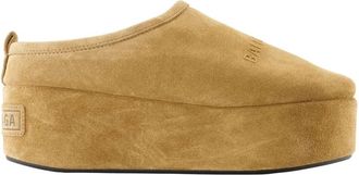 Balenciaga Slippers, female, Brown, Size: 10 US Brown Leather Mules - Slip-On Style