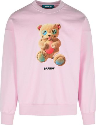 Barrow Pink Cotton Sweatshirt